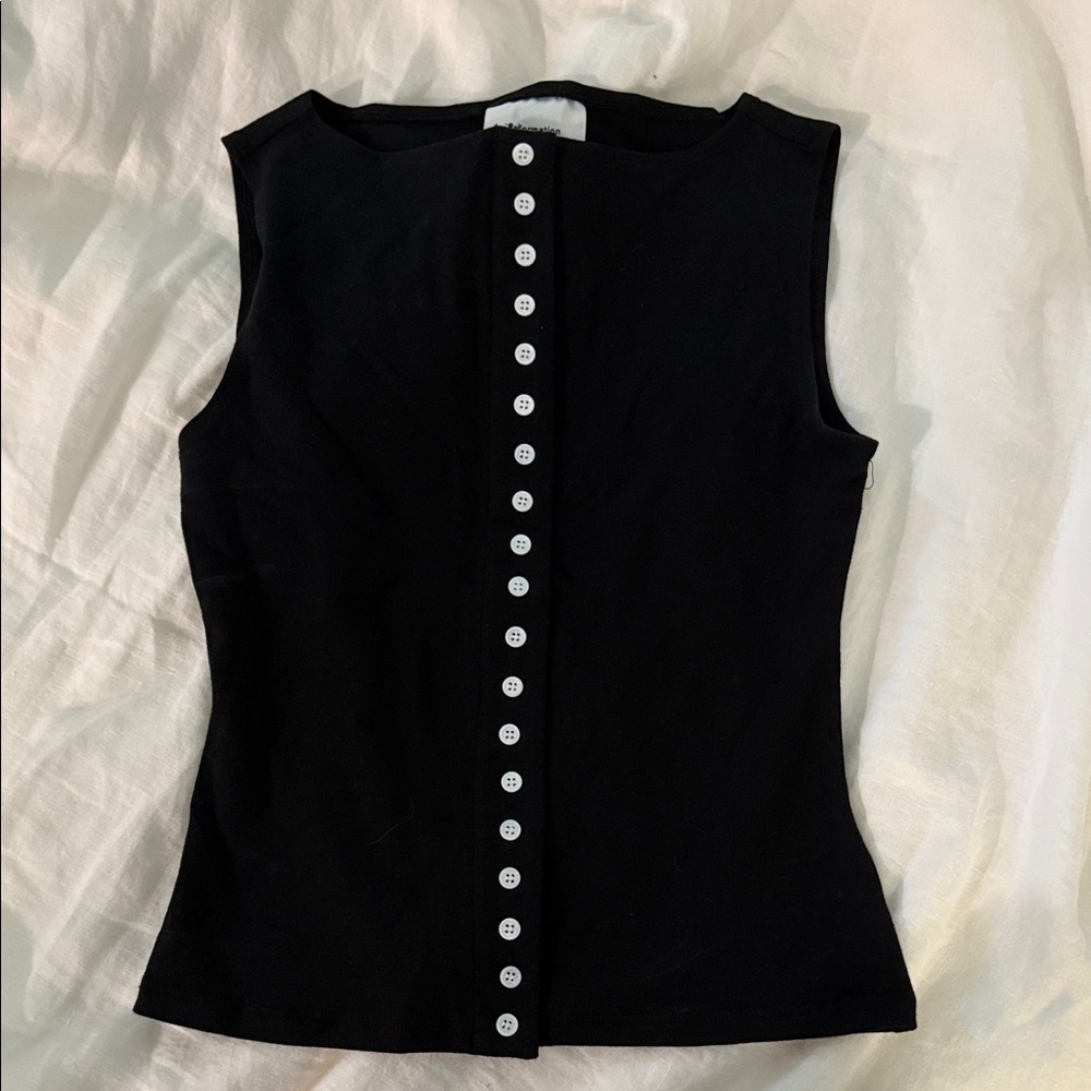 Reformation Julie Knit Top - Black